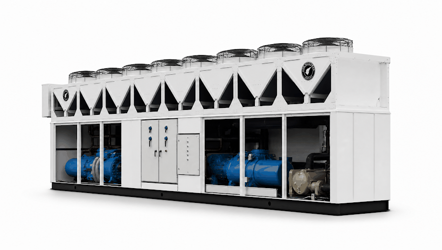 Air-Cooled Screw Chiller, angle view