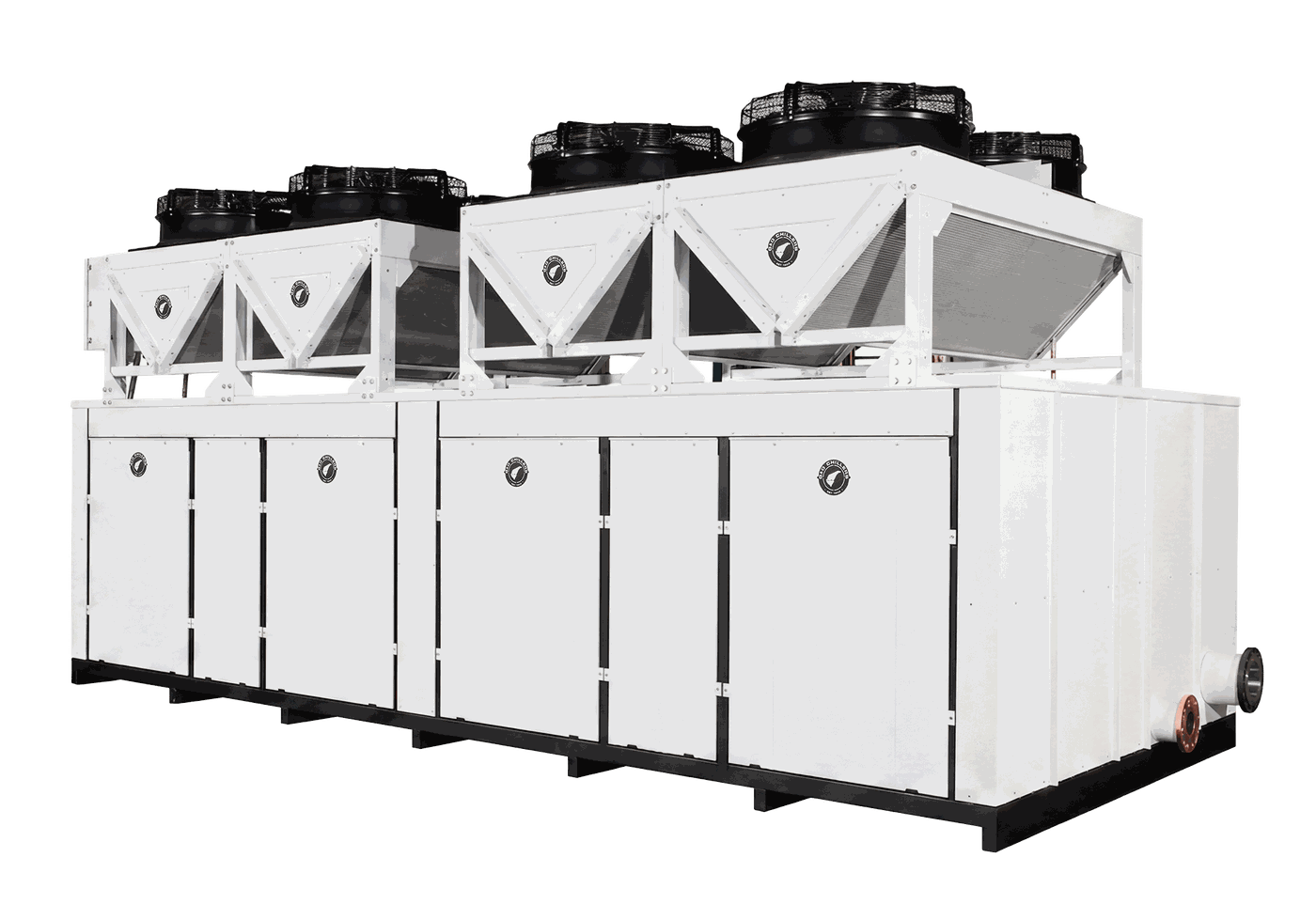 Scroll Chiller, angle view