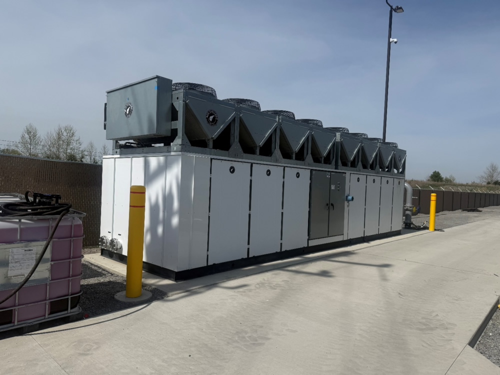 Final chiller installation image
