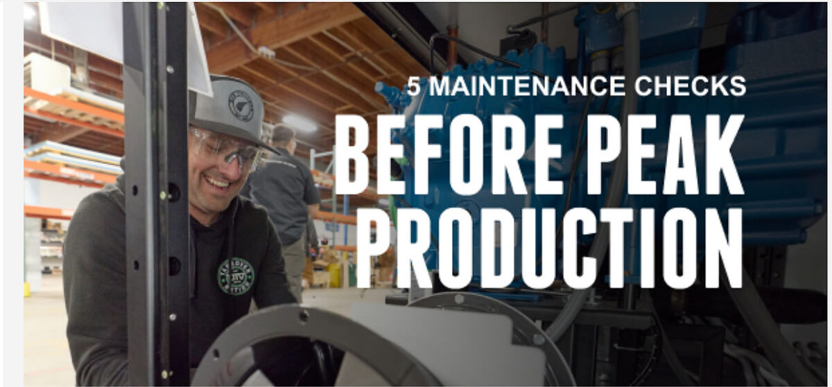 5 checks for maintenance